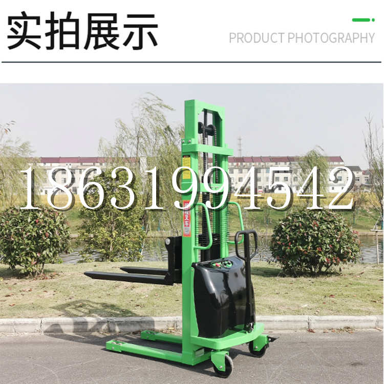 泰安乡电动叉车堆高车液压铲车电瓶1吨2吨站驾步行式小型全自动叉车